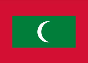 Urne électorale et sceau des Maldives